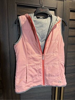 Cutter & Buck Pink Striped Reversible Vest